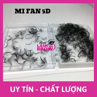 Mi fan 5D -  mềm mịn chân keo nhỏ - Lông Mi Fan Tay Sẵn Hani Lash
