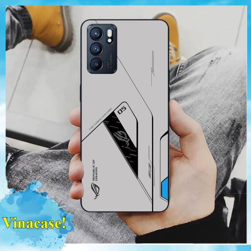 Ốp lưng Oppo A36 - Oppo A76 - Oppo A55 - Oppo A54 - Oppo A95 - Oppo A74 - Reno 6 5G, Reno 6z 5G hình ROG Gaming edition.