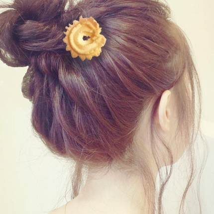 Kẹp Tóc Hình Bánh Quy Dễ Thương Cho Bé Gái