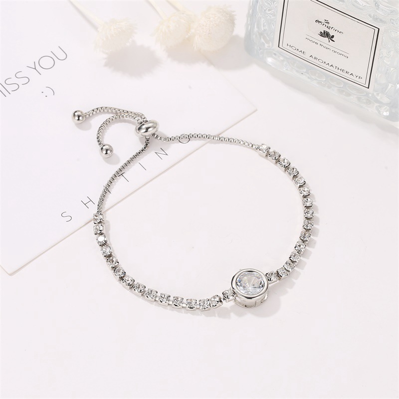 Vòng Tay Hình Trái Tim Đính Đá Zircon Thanh Lịch | BigBuy360 - bigbuy360.vn