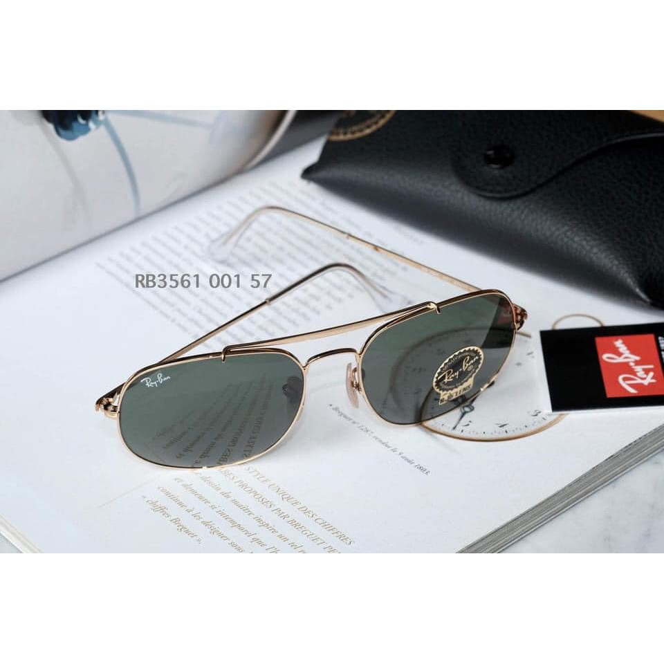 Kính mát RayBan RB3561 001/57 mẫu Tướng Quân “The General”