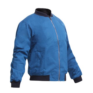 ÁO KHOÁC KAKI BONBER 2 LỚP CAO CẤP-XANH DƯƠNG