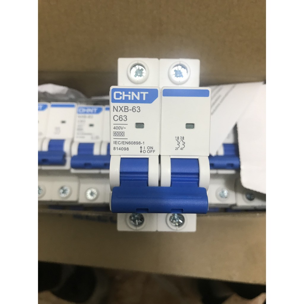 [Chint] Attomat NXB-63 2pha 63A hàng chất lượng cao