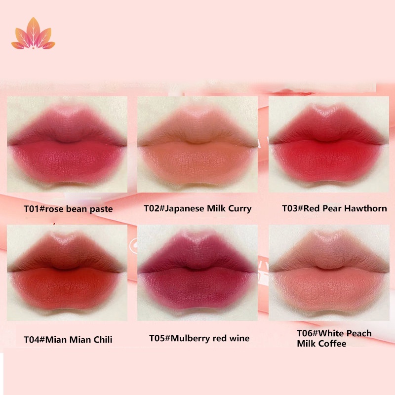 Mờ / matte Son Môi Dạng Lỏng Chống Thấm Nước Không Phai Màu Không Dính Thành Cốc JP5