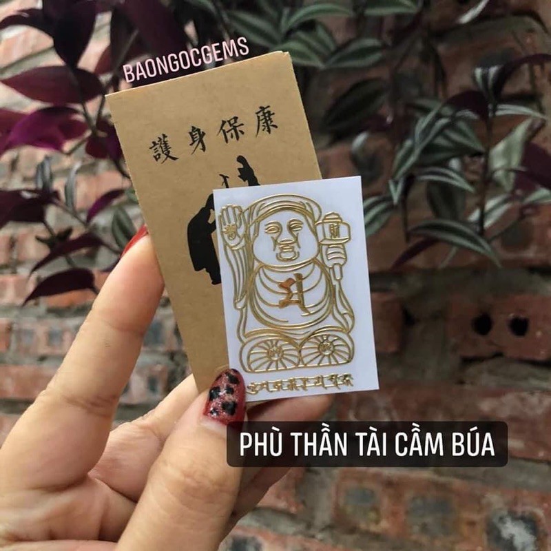 Linh phù phong thủy cải vận tài lộc tình duyên dán điện thoại