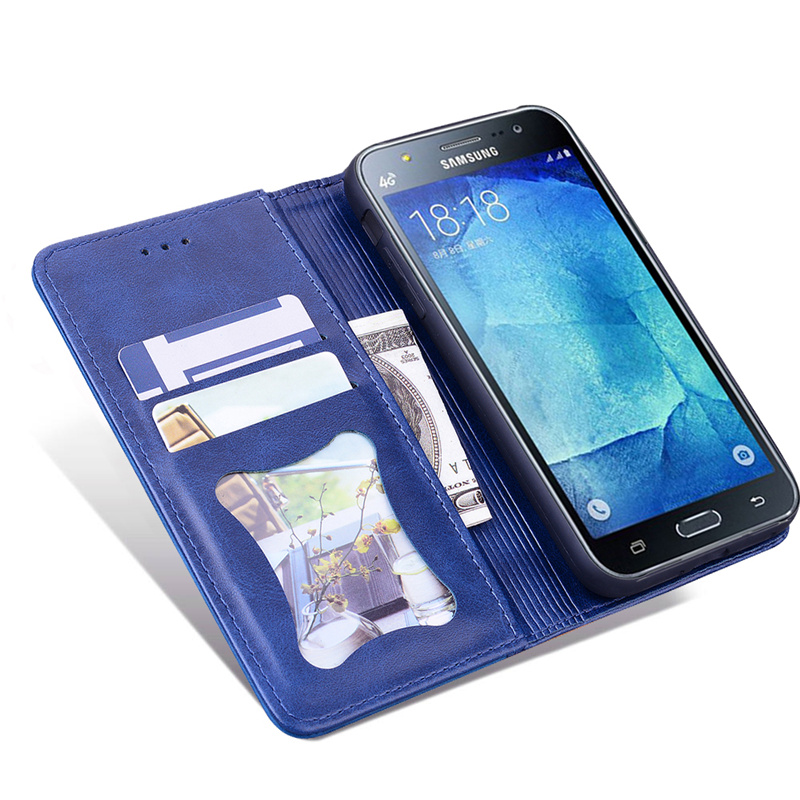 Samsung j7100 mobile phone case sm-j510f flap leather case j3100 magnetic automatic adsorption J3 2016 protective case j5108 j710f J7 2016 men's and women's new fashion case