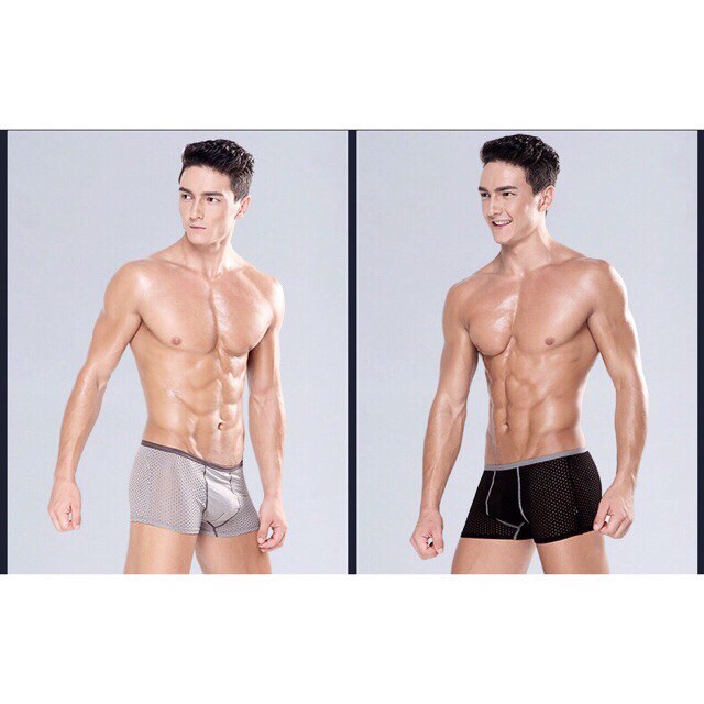 Hộp 4 quần sịp đùi nam thông hơi MEN'S - Quần lót nam boxer siêu mát lạnh