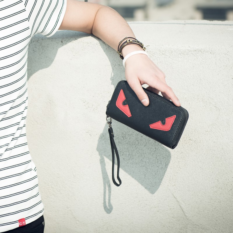 VÍ DA NAM CAO CẤP HỌA TIẾT ĐÔI MẮT SANG TRỌNG | BigBuy360 - bigbuy360.vn