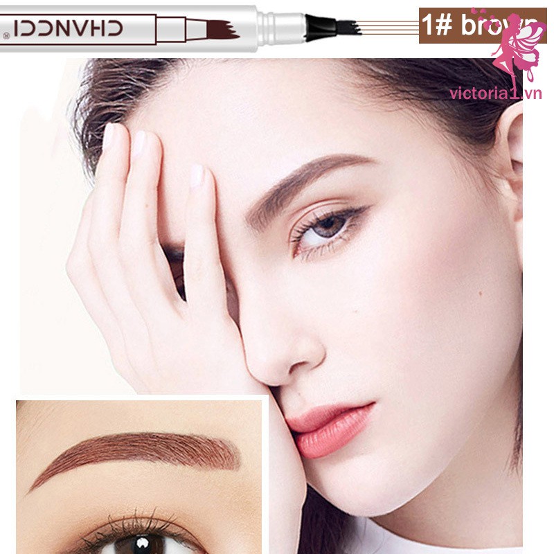 Microblading Tattoo Eyebrow Pencil Long Lasting Waterproof Fork Tip Makeup Ink Sketch Eye Brow Pen