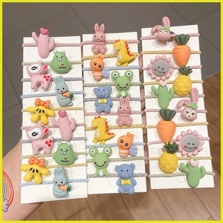 SET 10 Dây Thun Buộc Tóc, Cột Tóc Hoạt Hình Dễ Thương Đủ Các Mẫu Cho Bé Gái XIC8