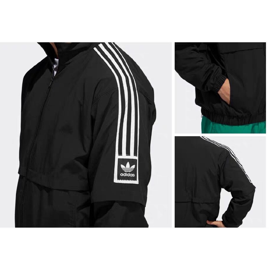 Adidas Clover Contrast Color Stitching Fashion Coat Sports Slim Tide Brand Casual Loose Couple Jacket Sports Windbreaker | BigBuy360 - bigbuy360.vn