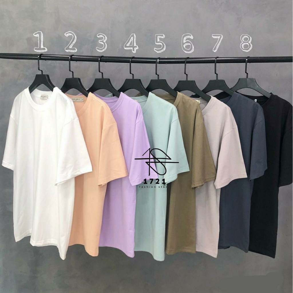 ÁO THUN TRƠN OVERSIZE ĐỦ MÀU UNISEX (16 Màu)