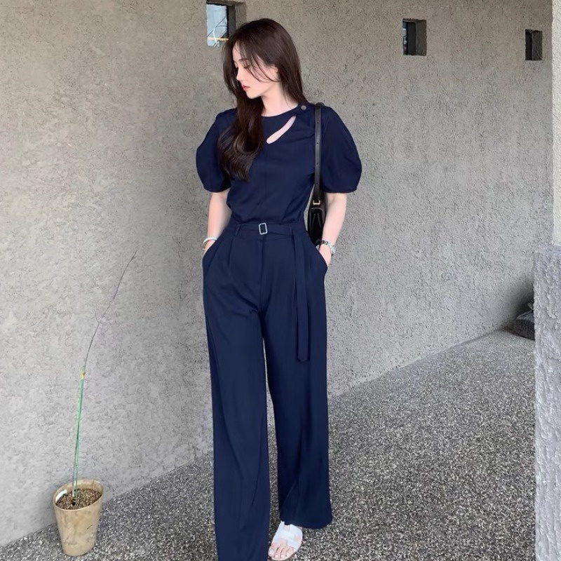 Áo Sơ Mi Tay Ngắn Khoét Lỗ Kiểu Hàn Quốc Thời Trang Mùa Hè Mới Cho Nữ