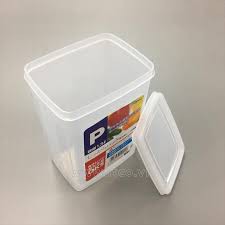 [Đồng giá 33k] Hộp nhựa đựng thực phẩm chữ nhật Nakaya trữ đông thực phẩm 1.3L Nhật Bản