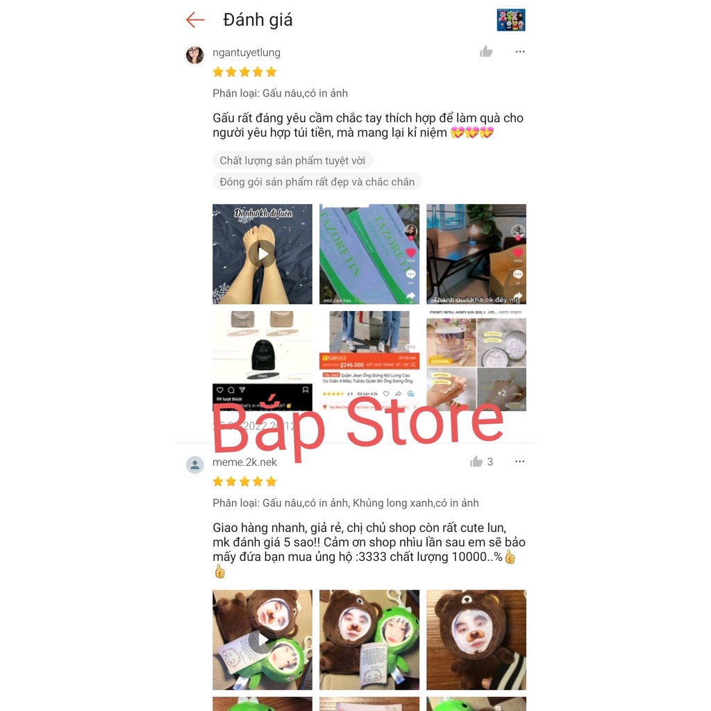 Gấu Bông In Ảnh Cao Cấp (chưa kèm ảnh)