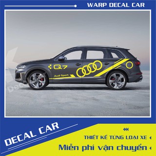 Tem xe Audi Q7 phong cách thể thao-decal Audi Q7-Tem xe ô tô giá rẻ