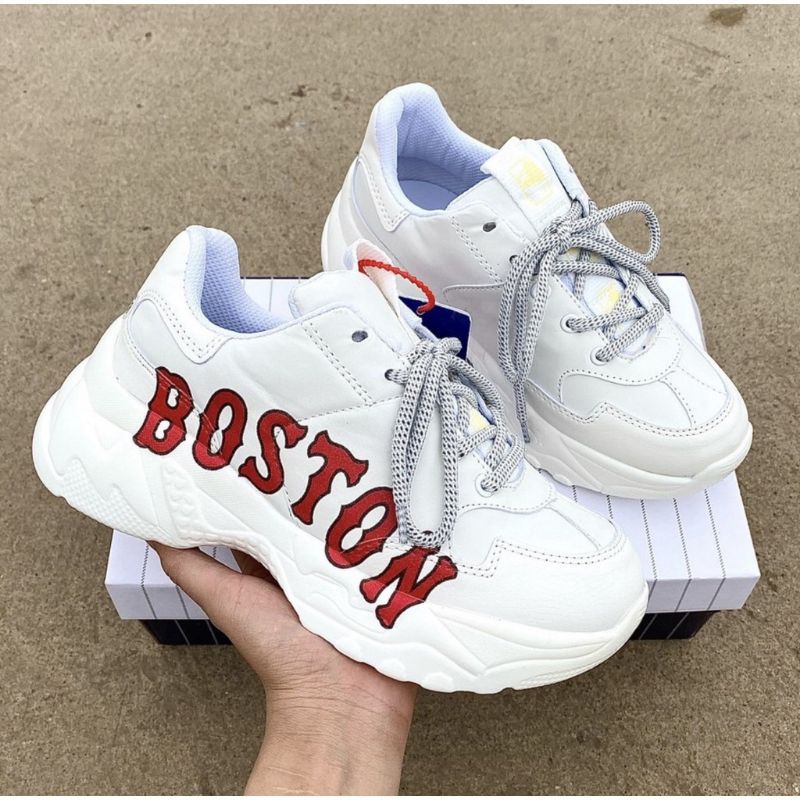 Giầy thể thao MLB Boston đế độn Nam nữ siêu nhẹ, Hàng fullbox