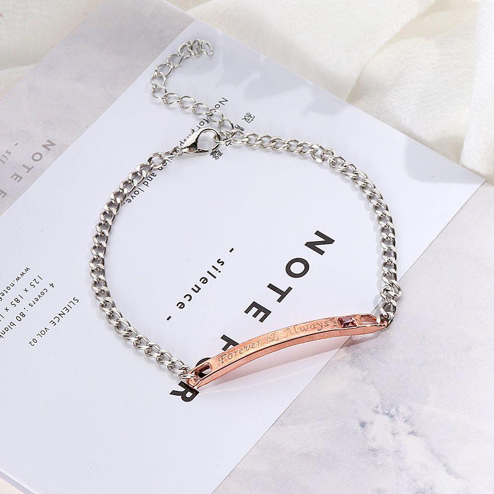 Vòng Đeo Tay Thép Không Gỉ Thời Trang Cho Cặp Đôi