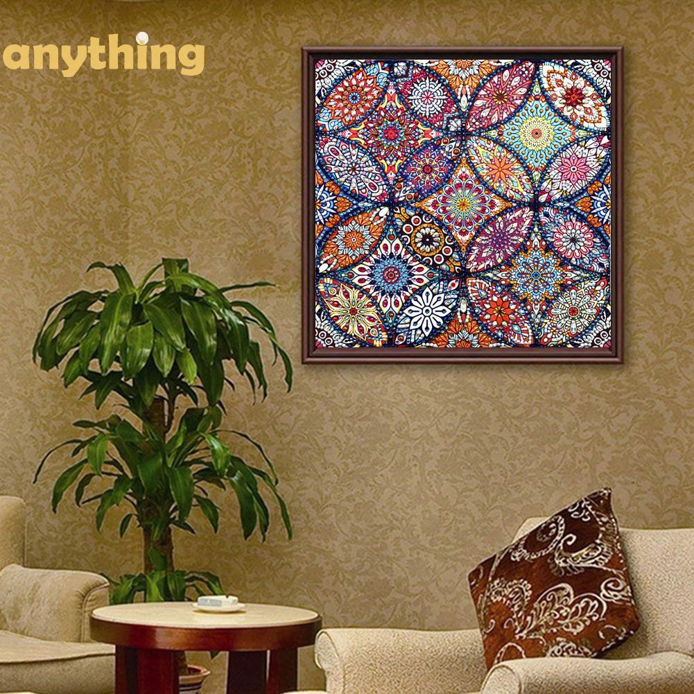 Bộ tranh đính đá 5D tự làm họa tiết hoa mandala độc đáo | BigBuy360 - bigbuy360.vn