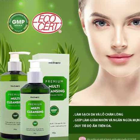 PREMIUM MULTI CLEANSING | Sữa Rửa Mặt Sạch Sâu- Giảm Nhờn MEDIWORLD