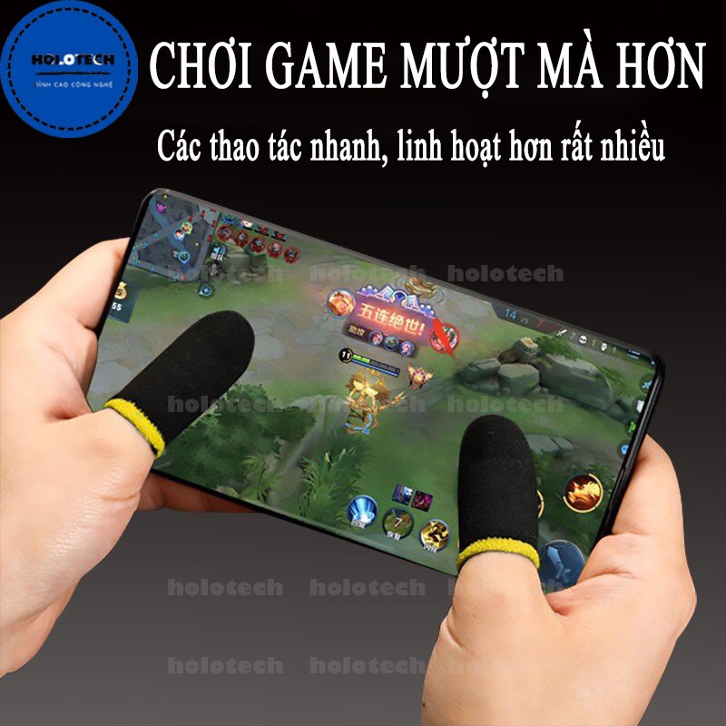 Găng tay chơi game Free Fire, Pubg, Liên quân mobile chống mồ hôi, tăng cảm giác và độ nhạy, độ cảm ứng