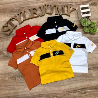 (SIZE 10-24kg) ÁO THUN CỔ TRỤ CAO CẤP DÀNH CHO BA VÀ BÉ