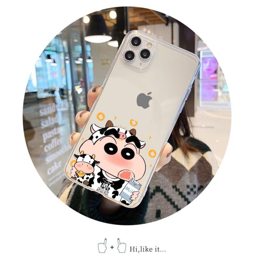 Ốp lưng điện thoại cute cho Oppo a94, f1,f1s,f3,f5,f7,f9,f11,f11,a3s,a5s,a37,a39 in hình bò sữa siêu đẹp