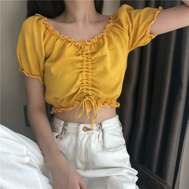 Áo Thun Ngắn Tay Phong Cách Hàn Quốc Dành Cho Nữ