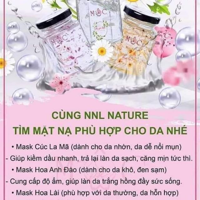 MẶT NẠ MỘC YẾN TƯƠI COLAGEN (sp y hình 5 sp đc giá sỉ)