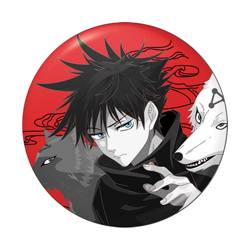 Huy hiệu cài áo nhân vật Jujutsu Kaisen trong anime MEGUMI đáng yêu