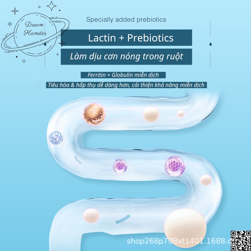 Bột Prebiotic đông khô/sữa dê/rau củ Yee 4 vị cho hamster, rat, sóc bay, nhím
