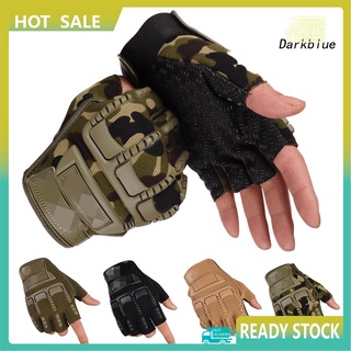Đôi găng tay hở ngón chống trượt thoáng khí phong cách quân đội
