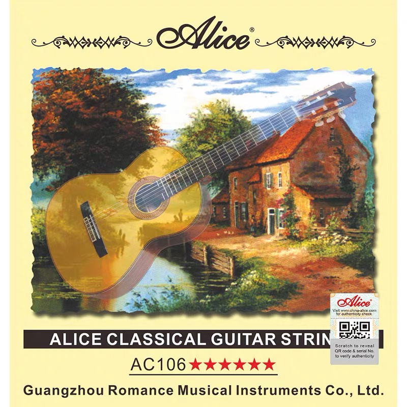 Dây lẻ guitar classic dây nilon Alice A106 dây đàn ghita classic chính hãng Enzi