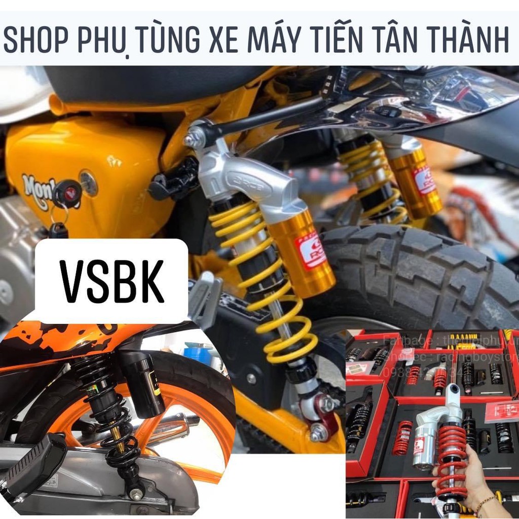 Phuộc sau Rcb mẫu vsbk shvn ab125 wave dream sirius chính hãng RACING BOY