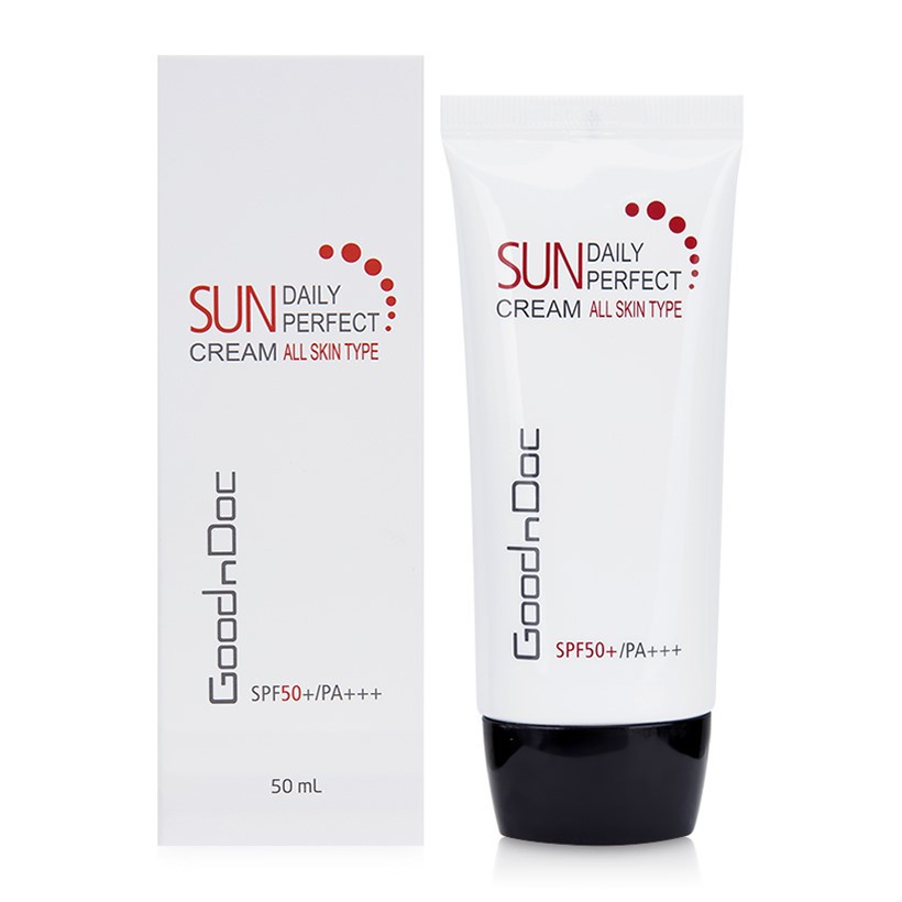 GoodnDoc Kem chống nắng GoodnDoc Daily Perfect Suncream SPF 50 + PA+++ 50ml [Kết hợp dưỡng sáng da và ngừa lão hóa]