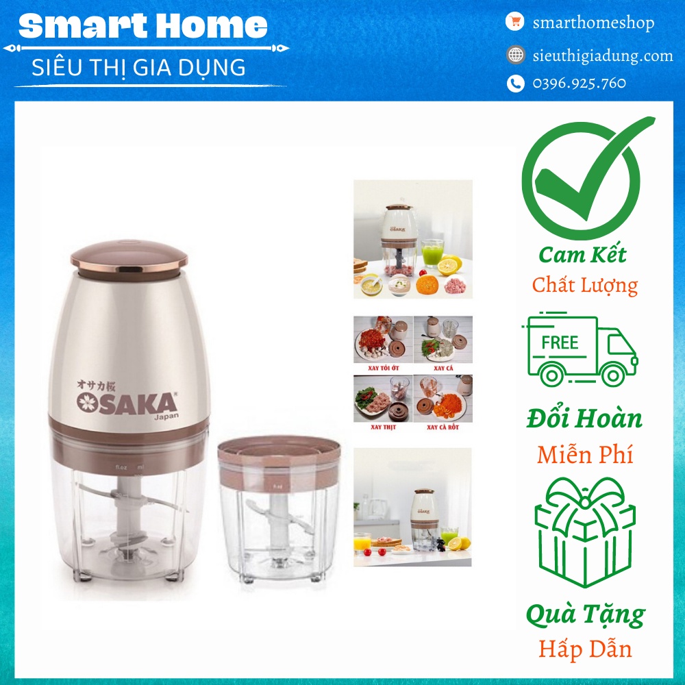 Máy Xay Osaka Chính Hãng, Cối Xay Sinh Tố,Thịt, Tỏi Ớt Đa Năng Nhật Bản Công Suất 350W