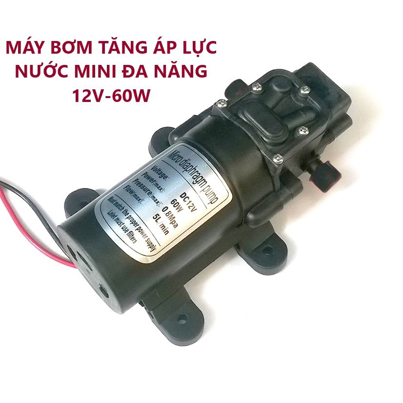 MÁY BƠM TĂNG ÁP LỰC NƯỚC MINI 12V DC