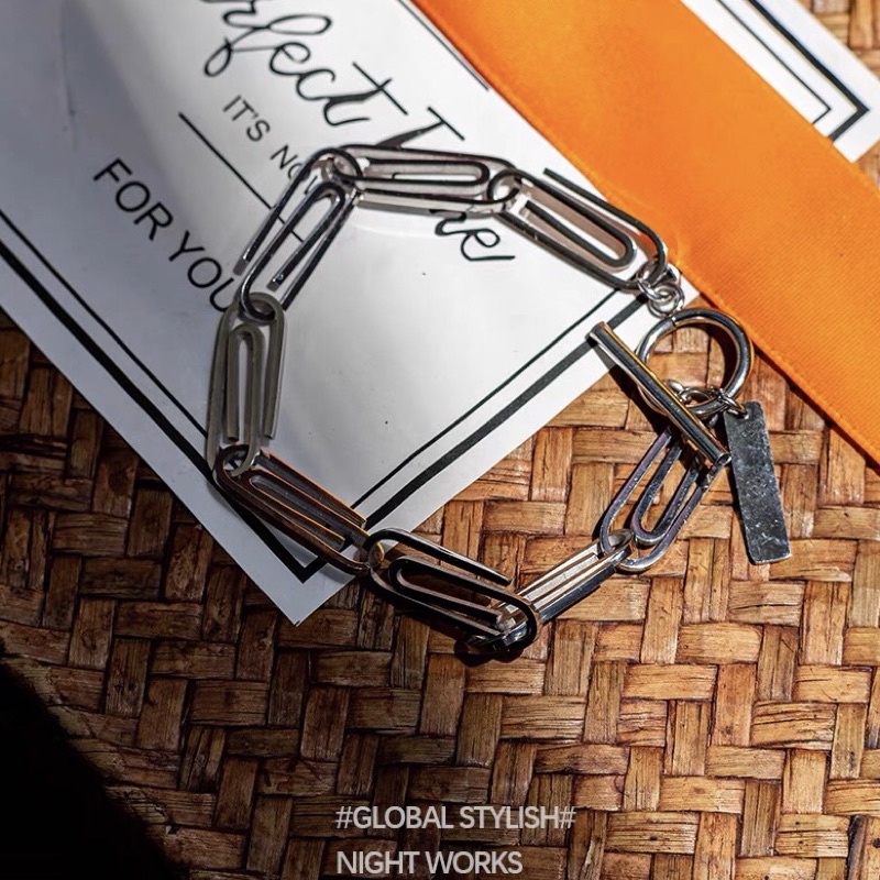 VÒNG TAY XÍCH PAPER THÉP TITAN KHÔNG GỈ