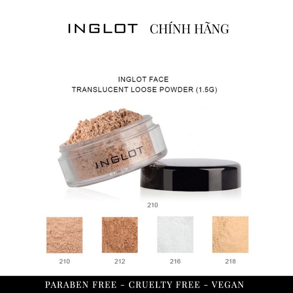 Phấn phủ kiềm dầu Translucent Loose Powder Inglot (1.5g)