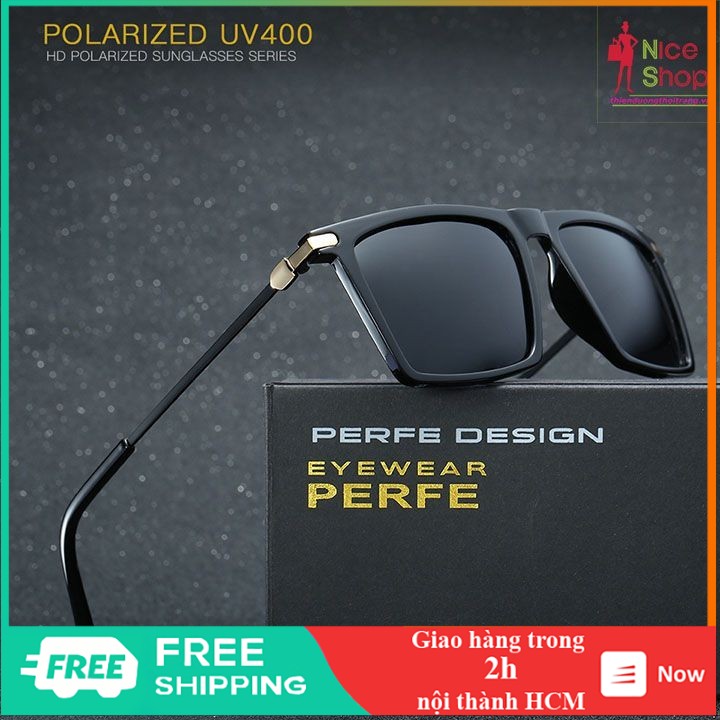 Mắt kính Perfe phân cực 🤗Nowship🤗 Mắt kính Perfe phân cực gọng vuông chống chói chống ảo giác | BigBuy360 - bigbuy360.vn