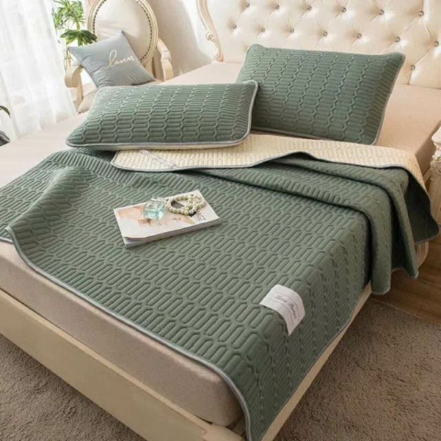 Tặng 2 vỏ gối Chiếu Điều Hòa latex thái lan cao su non Boss Decor