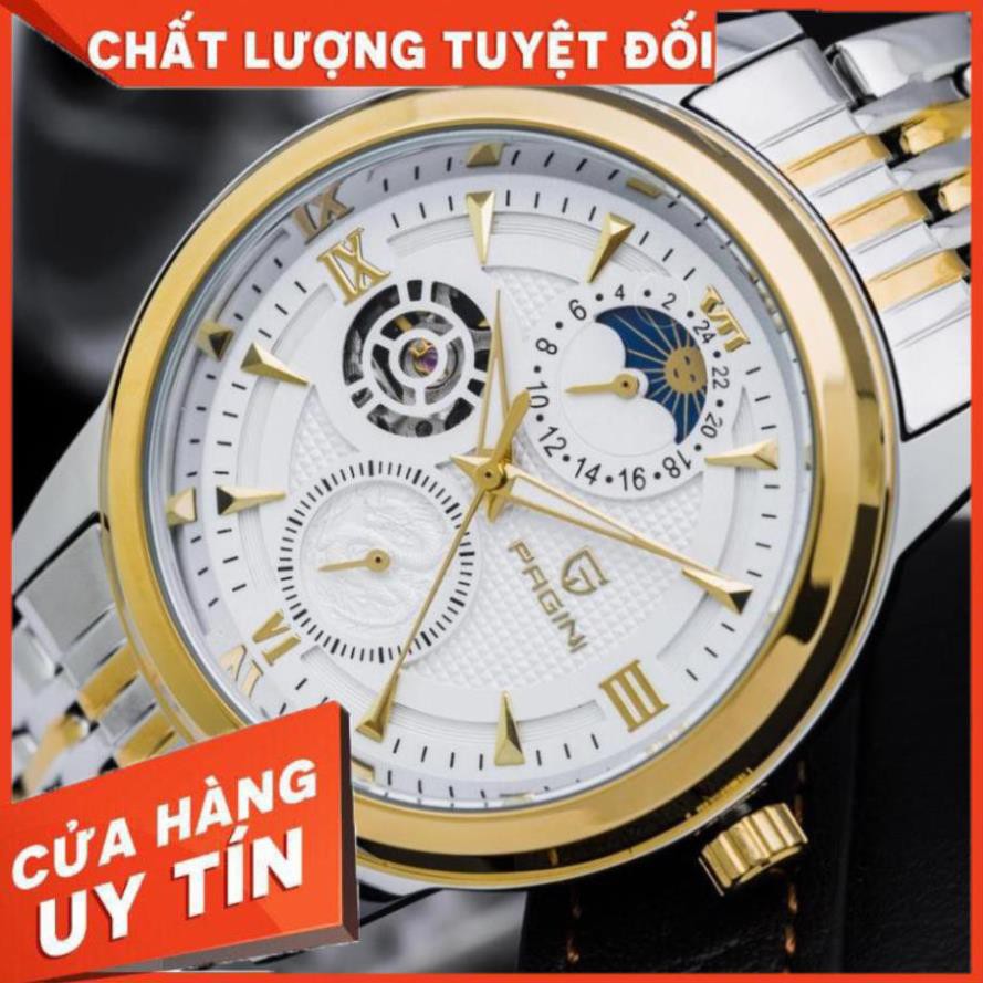 [Chính Hãng 100%] Đồng Hồ Nam PAGINI Automatic PA9922 Dây -  Đồng Hồ Cơ  Thép không gỉ - Bảo hành 2 năm