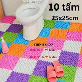 Set 10 cái thảm lót chống trơn nhà tắm - thảm lót chống trơn nhà tắm