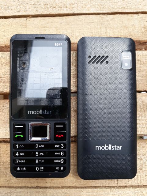 Bộ vỏ mobiistar B247 (tháo máy, đẹp 90%)