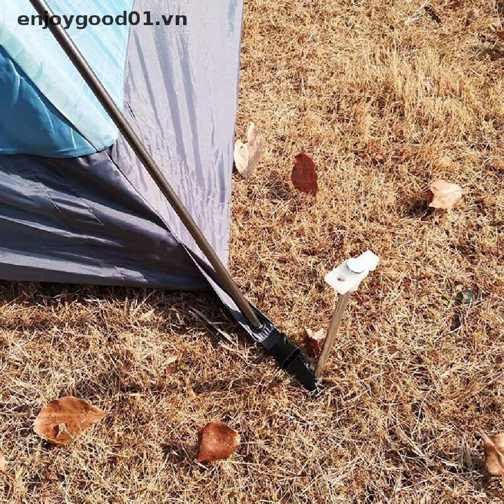 Cọc dựng lều hình chữ T chống gió chống gỉ tiện dụng cho cắm trại
