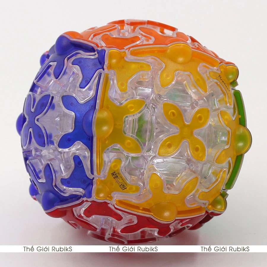 Rubik Biến Thể QiYi Gear 3x3 Pyraminx Cylinder Sphere Transparent