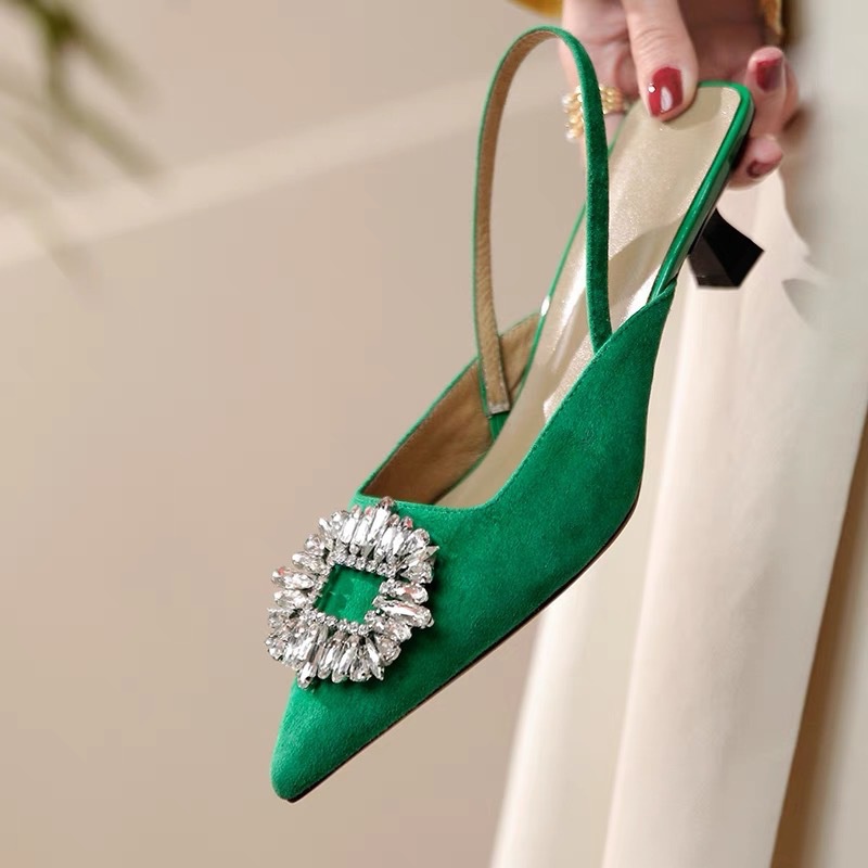 Giày Cao Gót Mũi Nhọn Phong Cách Hàn Quốc Mới Cho Nữ