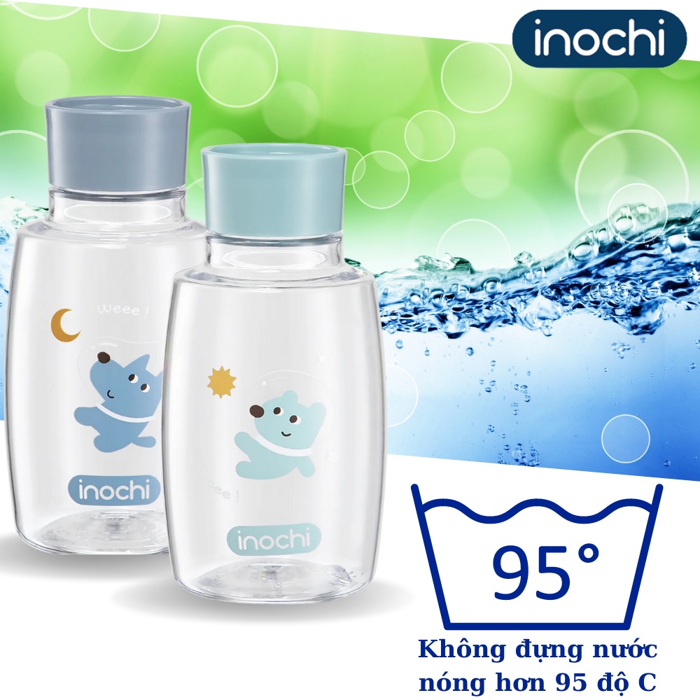 Bình nước trẻ em Goki Planet 350ml inochi đựng nước lạnh nước ép