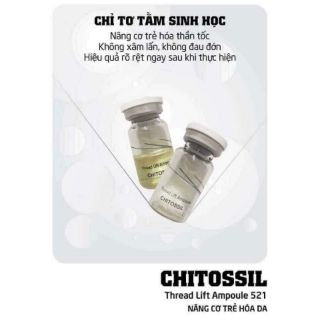 [CÓ SẴN] TINH CHẤT CHỈ TƠ TẰM SINH HỌC NÂNG CƠ TRẺ HÓA DA CHITOSSIL