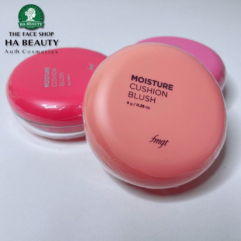 Má hồng dạng nước The Face Shop trang điểm dưỡng da Hàn Quốc Moisture Cushion Blush 8g siêu mịn nâng tông sáng tự nhiên